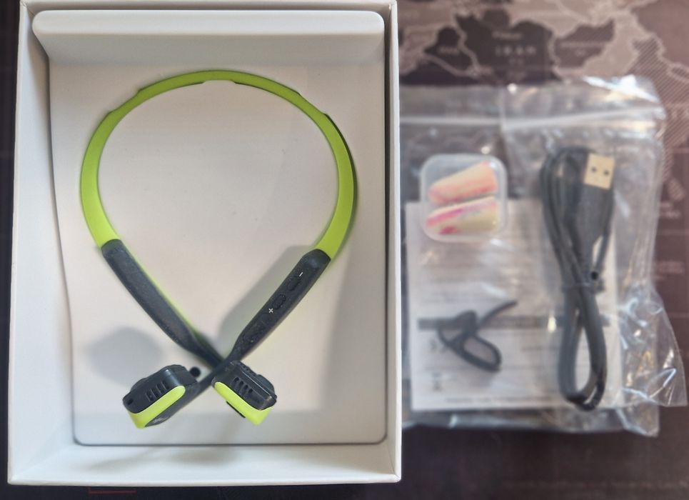 Słuchawki AfterShokz Trekz Titanium AS600 Ivy Green Przewodnictwo kost