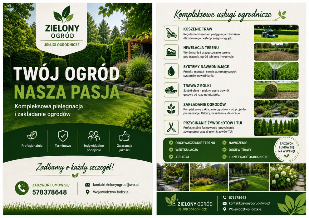 Kompleksowe usługi ogrodnicze – Zielony Ogród