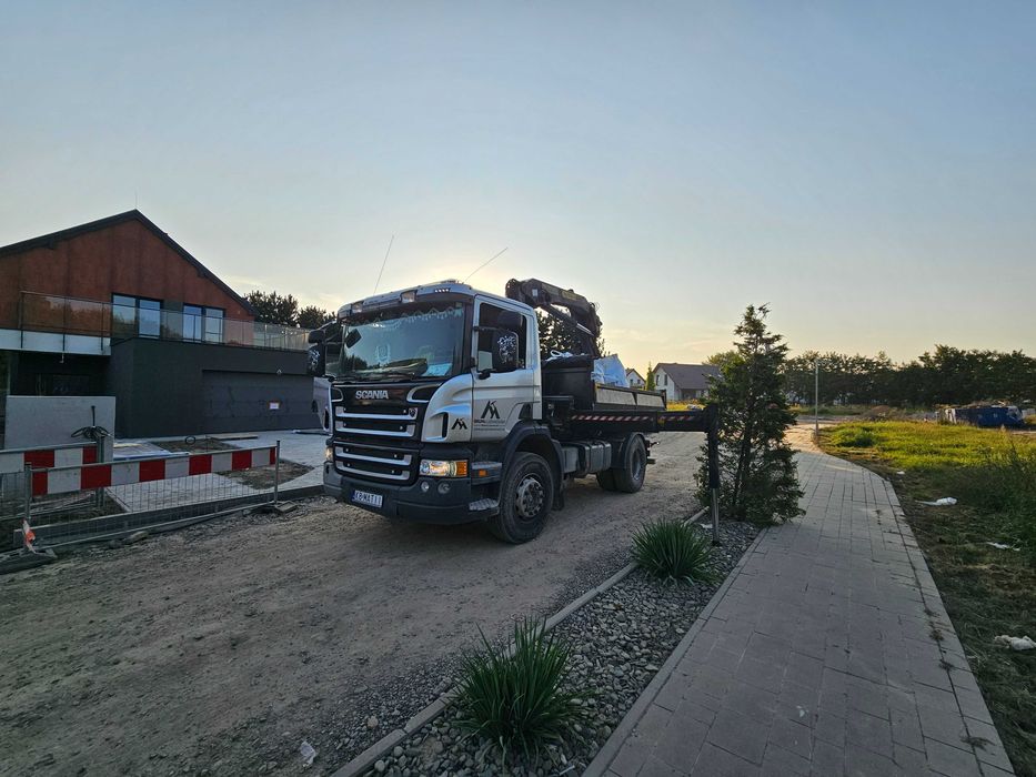 Usługi HDS Żuraw Transport Kamień Ziemia Piasek Granit  BIG BAG Palety