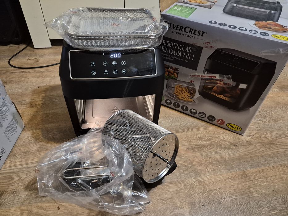 Frytkownica beztłuszczowa Air Fryer 9w1 SilverCrest 1800W 10L NOWA