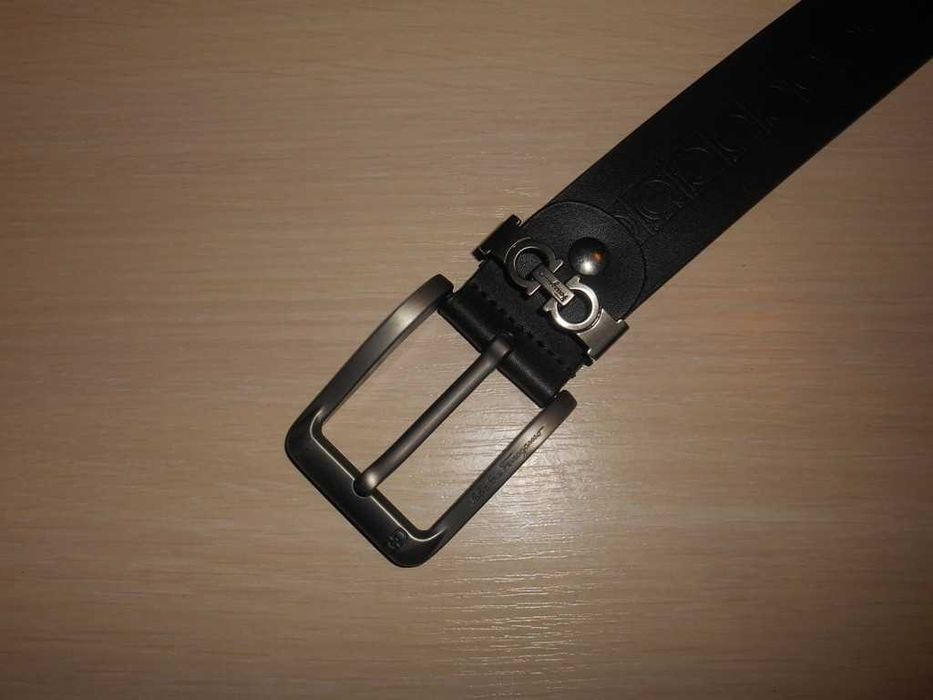 Salvatore Ferragamo pasek firmowy, skóra naturalna, Włochy 174