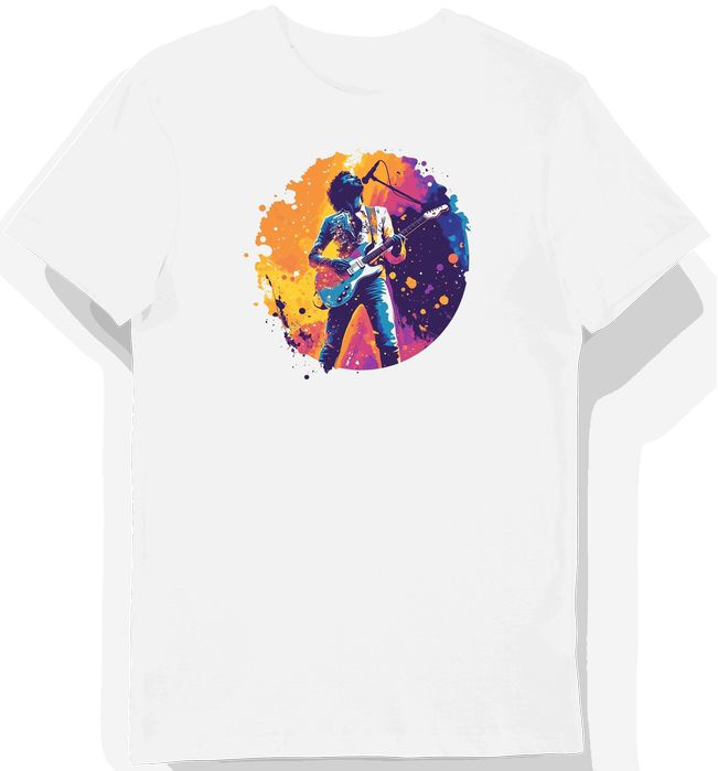 Koszulka męska biała z motywem zespołu rockowego Queen 3XL