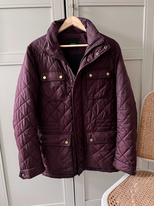 pikowana kurtka Reserved bordowa męska M