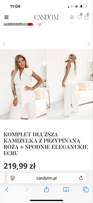 Nowy elegancki komplet