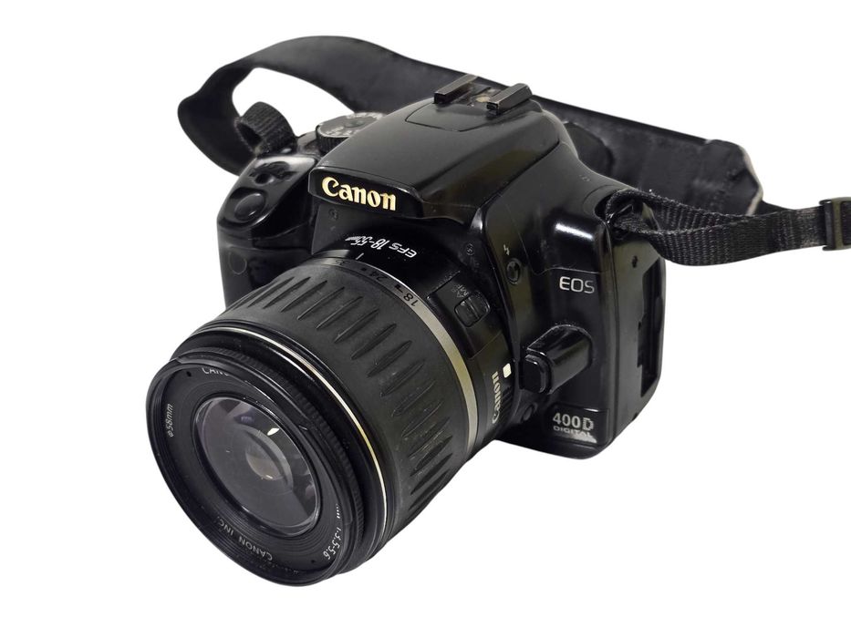 Lustrzanka Canon EOS 400D + EFS 18-55mm + 2 Baterie Ładowarka