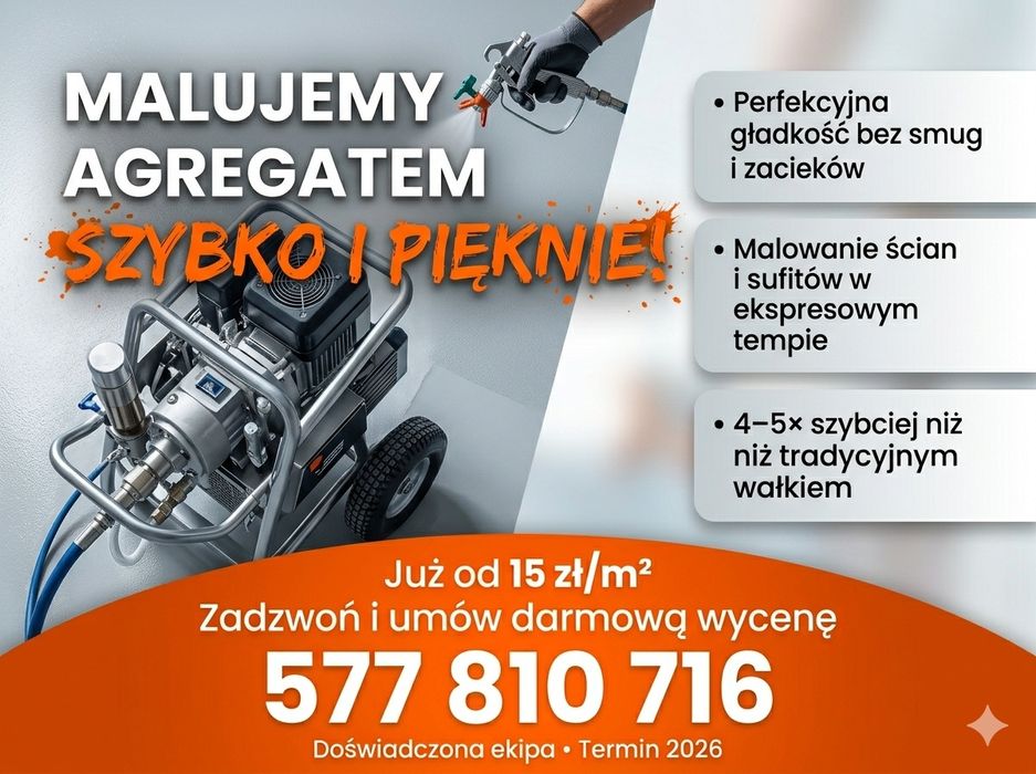 Malowanie Agregatem Gładzie Remonty