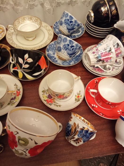 Чайные пары и чашки