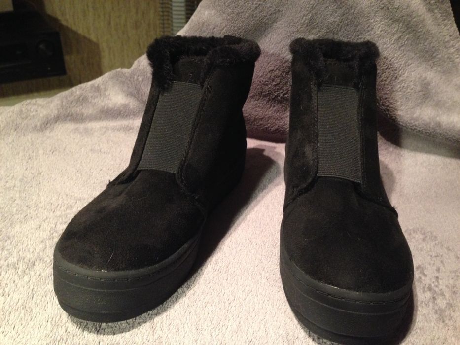 Buty BLACK 35-36 ciepły miś