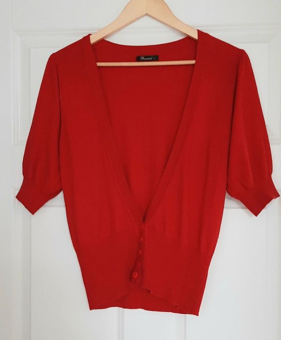 Czerwona rozpinany sfeter  Reserved L