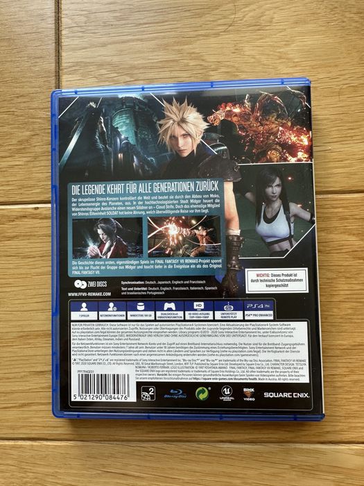 Final Fantasy VII Remake PS4 JAK NOWA!