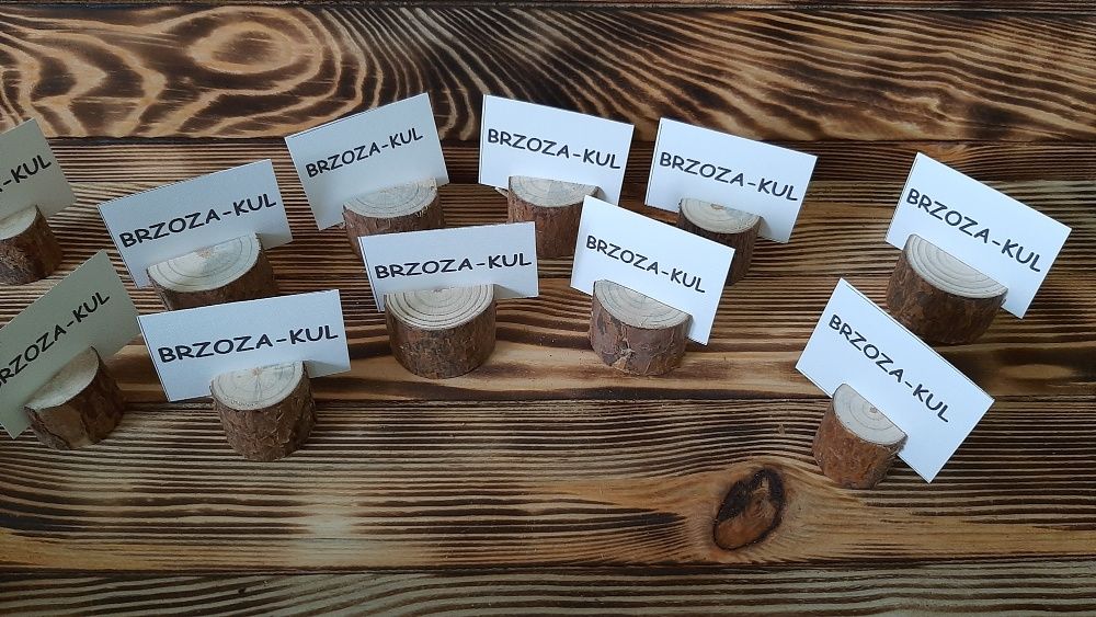 Podstawk pod winietki rustykalne wesela, bankiety Boho