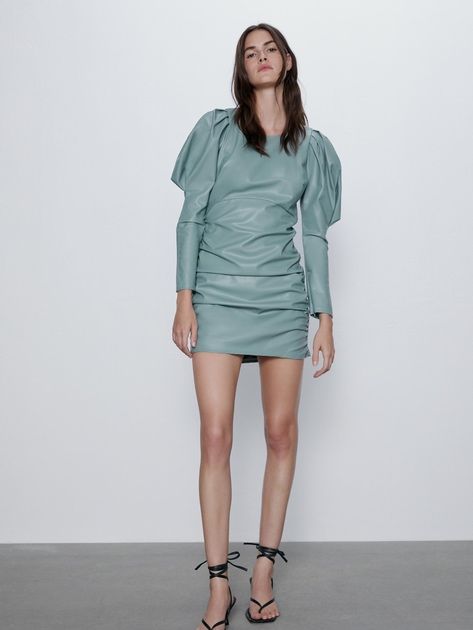 Сукня Zara, екошкіра