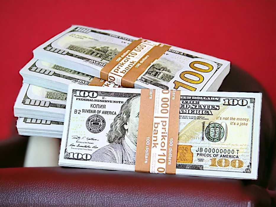 Сувенирные подарочные деньги всех номиналов 1,2,5,10,20,50,100,200,500