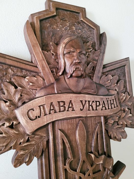 Панно.Козак.Україна. Різьба по дерев.Подарок