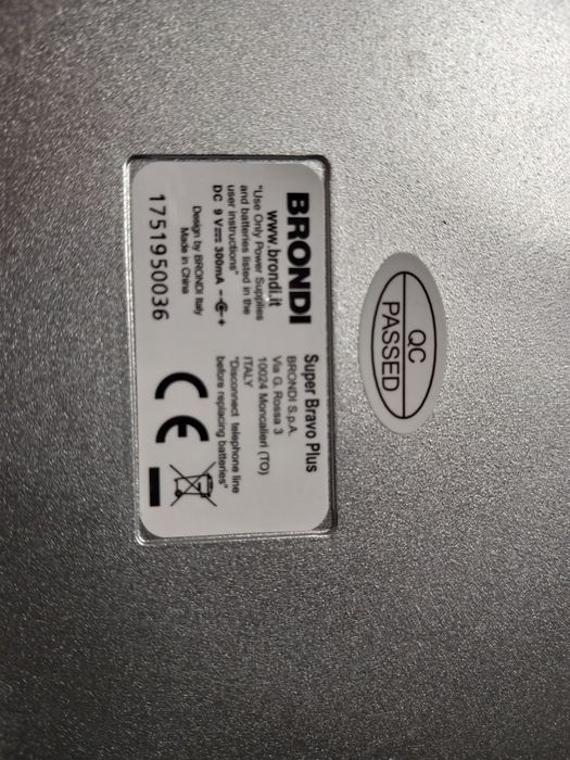 Telefon dla seniora BRONDI SUPER BRAVO PLUS