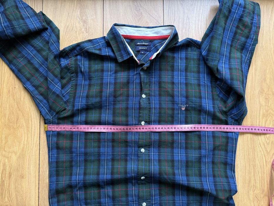 Gant Indigo Oxford koszula meska w kratke