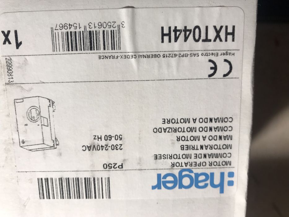 Hager P-250 napęd silnikowy