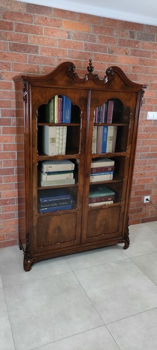 Piękna biblioteka witryna Ludwik Filip antyk