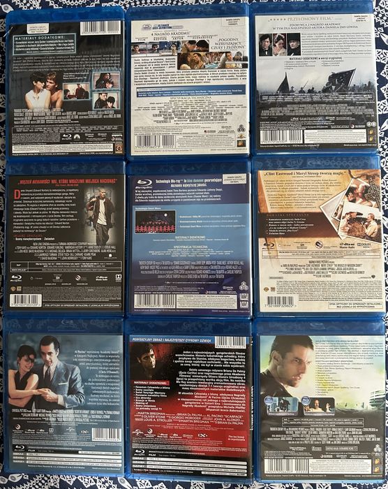 Filmy blu ray, 33 sztuki