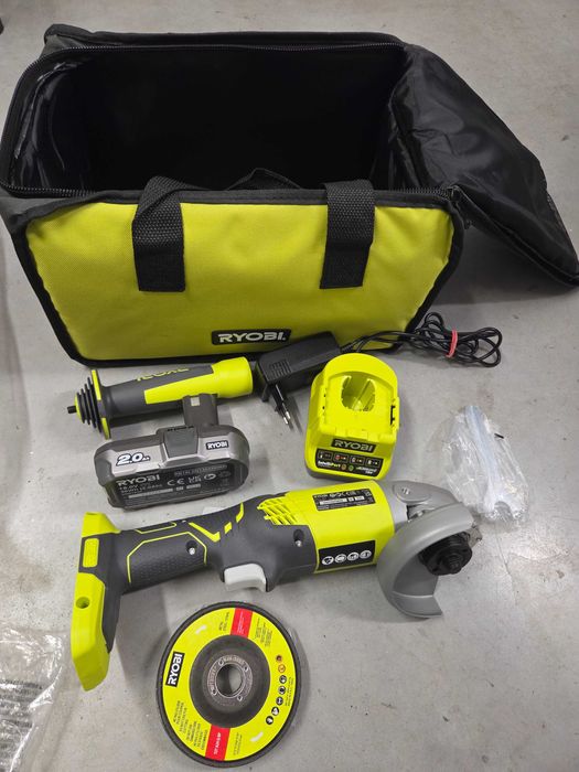 RYOBI Szlifierka Kątowa Akumulatorowa + torba