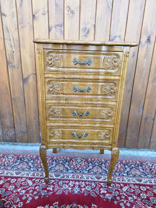 Szafka Ludwik z szufladami, lite drewno #2403 Stylowy Węgrów