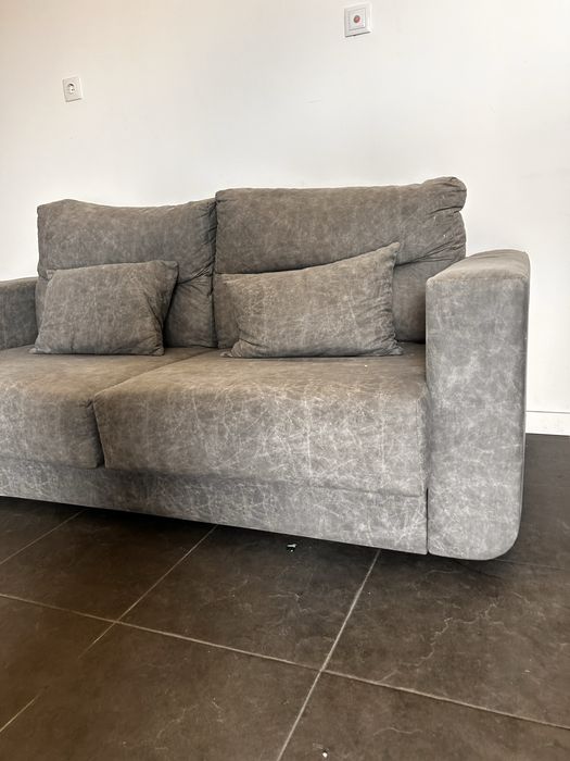 Sofa cama 2 lugares cinza