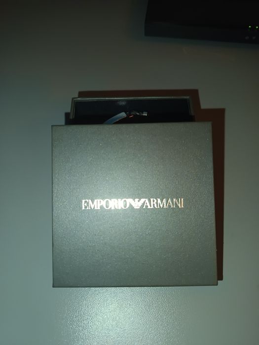 Bransoletka męska Emporio Armani Skóra + Stal Szlachetna