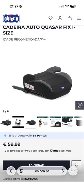 Cadeira Auto Criança Chicco