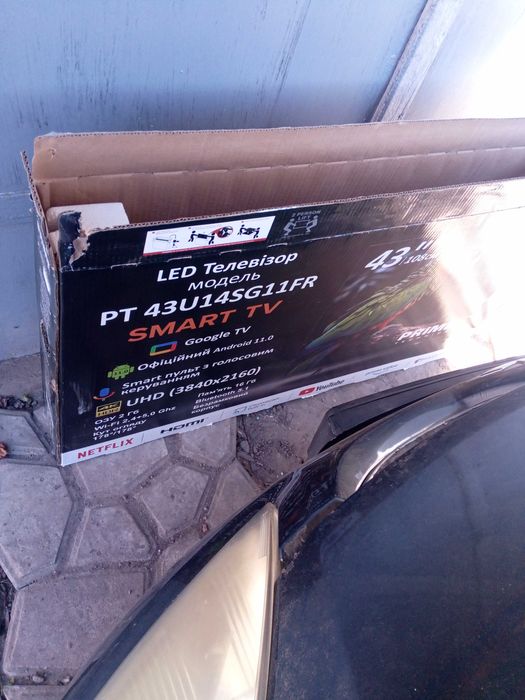 телевизор PT43U14SG11FR  с битой матрицей 43 дюйма