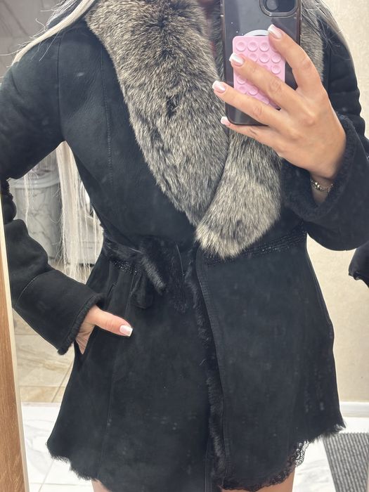 Дубленка  мех песец  натуральная