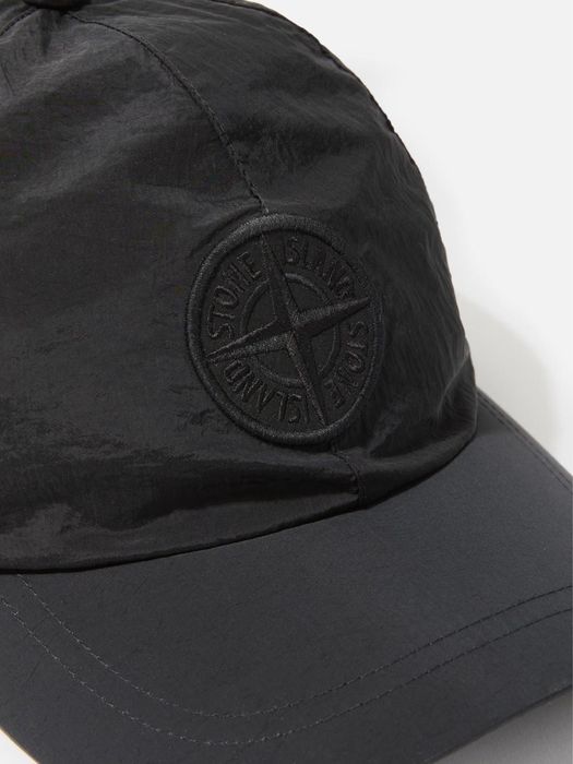 Нейлонова кепка Stone Island 6 Panel Nylon Metal Cap Black ОПИС
