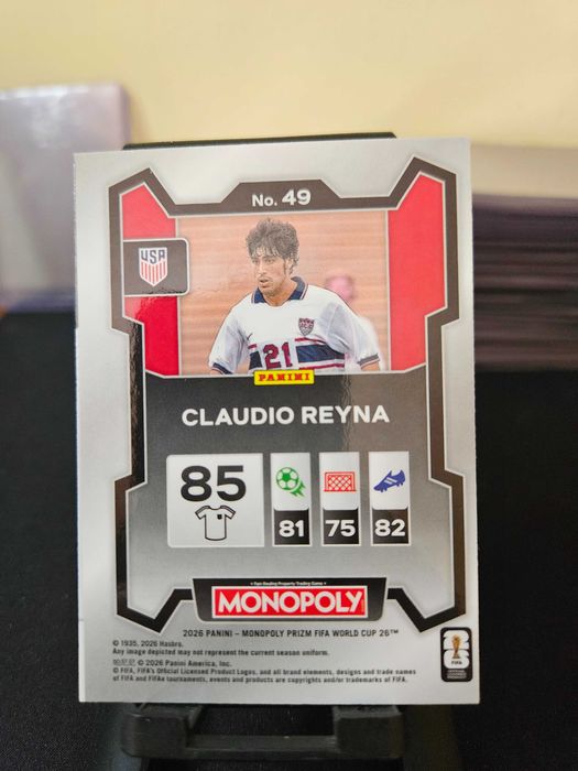 Claudio Reyna – Monopoly Silver Prizm #49
