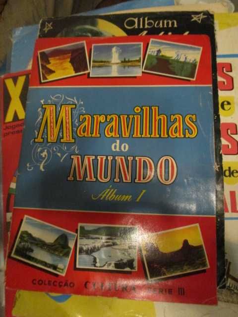 caderneta cromos Maravilhas do Mundo Album 1