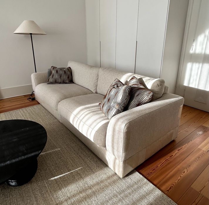 Area Store Magnus Sofa, 256cm, beige. Sofá, bege
