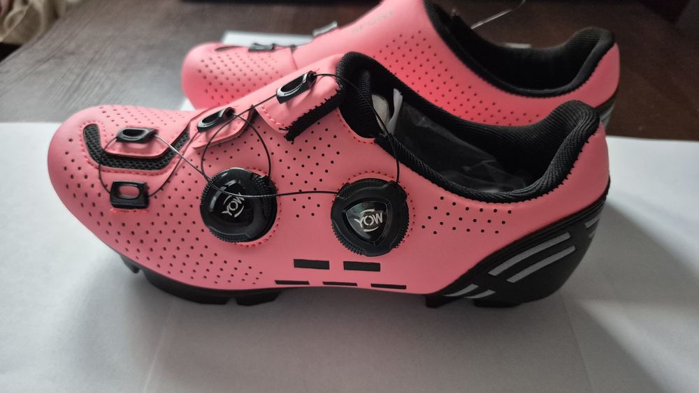 Buty rowerowe gravelowe mtb damskie różowe r.36