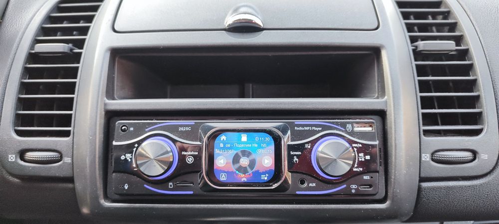 Панель під 1 Din магнітолу + магнітола + кабель для Nissan Note E 11