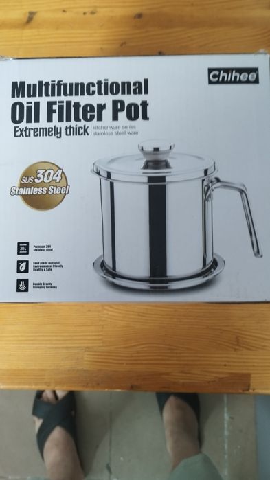 Кухонний масляний фільтр з нержавіючої сталі Каструля з піддоном