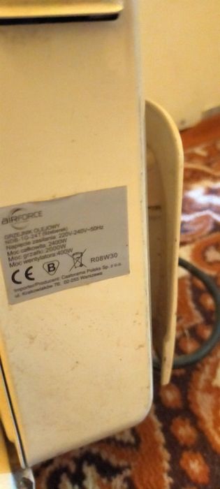 Grzejnik elektryczny timer olejowy z wentylatorem piecyk Kraków