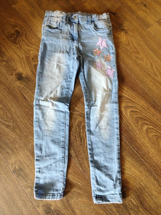 Jeansy dla dziewczynki 128