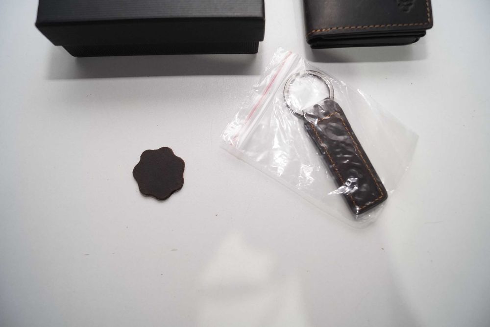 Mały Portfel męski skórzany etui na karty HUMERPAUL ochrona RFID