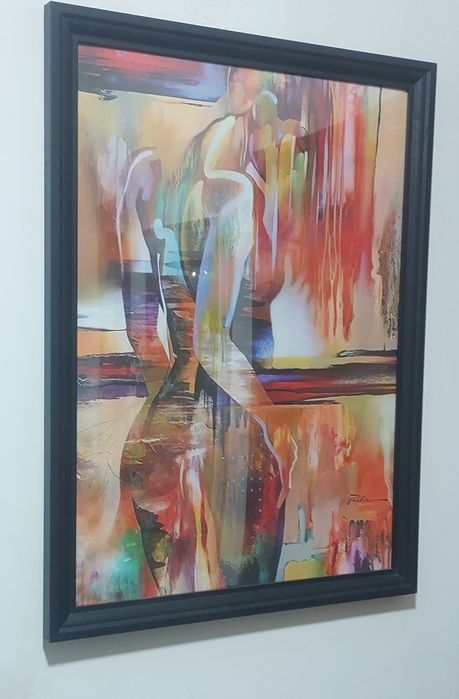 Quadros tela tecido moldura 57x77 cm