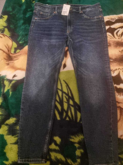 Джинсы  синие -  новые