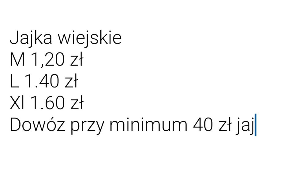 Jajka wiejskie Gdańsk dowóz