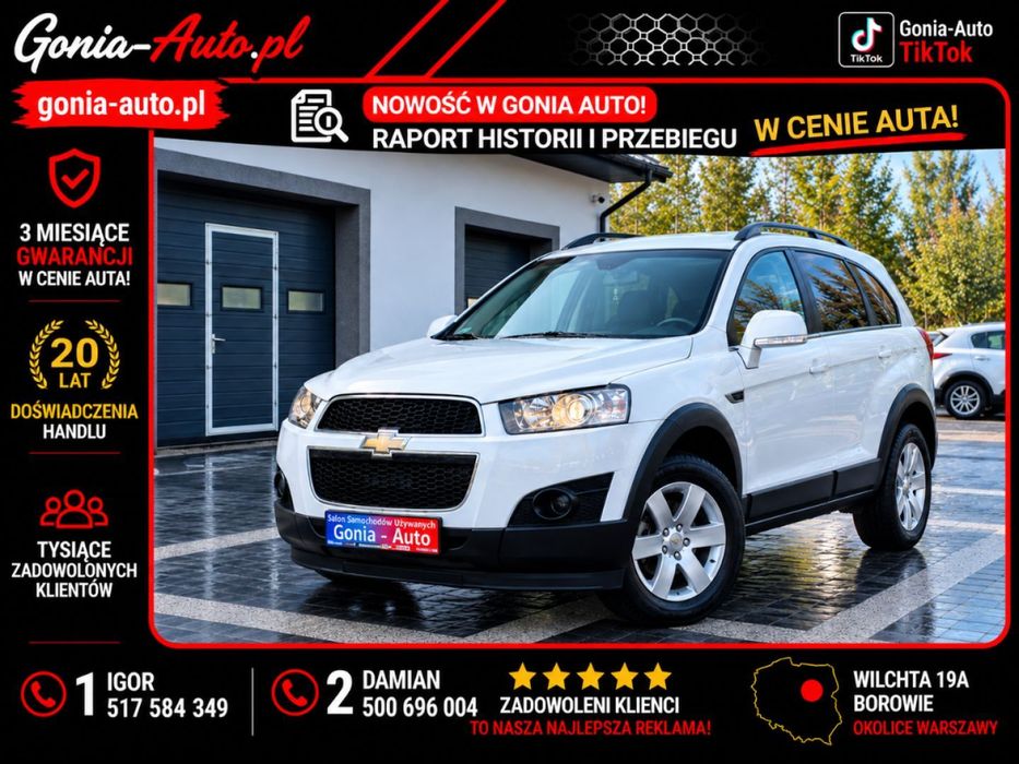 Chevrolet Captiva * Zarejestrowany w Polsce_Import Gonia Auto_Rewelacyjny Stan Autka **