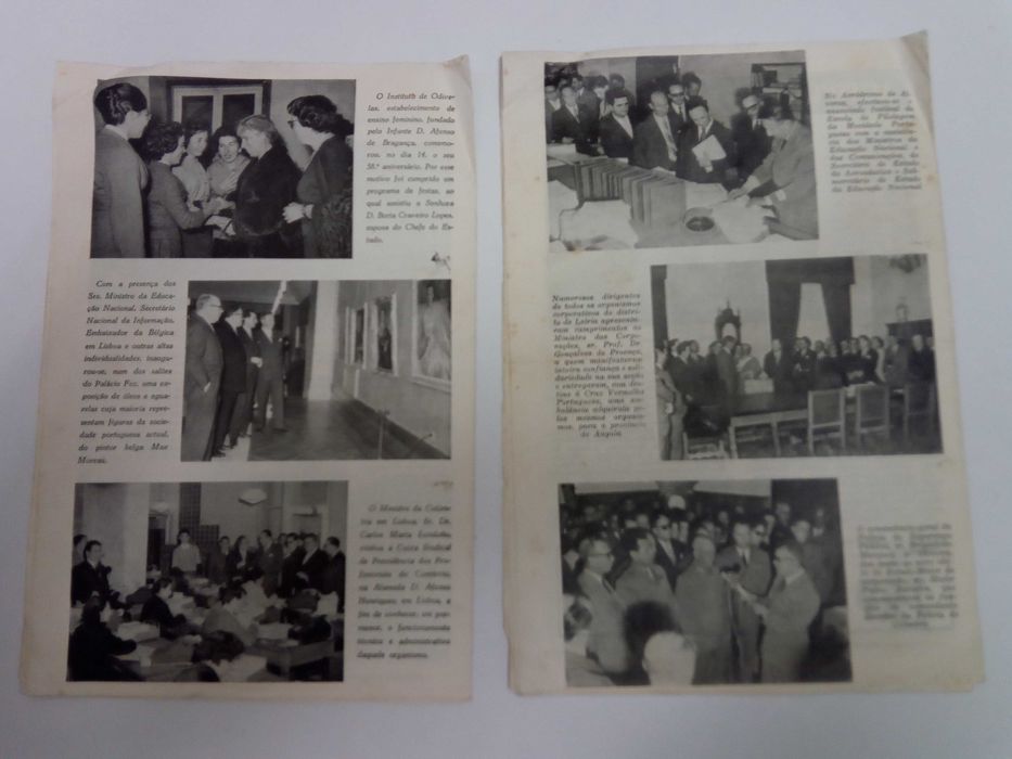 Noticias de Portugal "Boletim Semanal Sec Nac Informação" 1958 e 1961