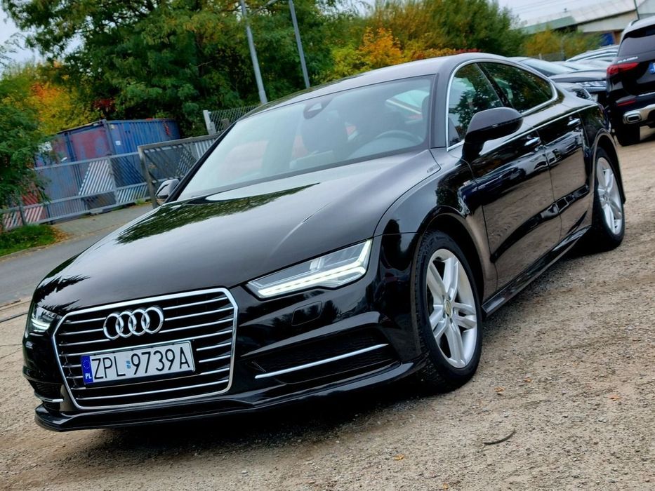 Audi A7 Sportback S-Line Matrixy Lift Serwis Navi Parktronic Alcantara Gwarancja!