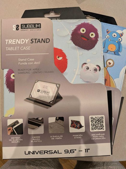 Capas Tablet Subblim "Trendy Stand" - Novas, Seladas (2 unidades)