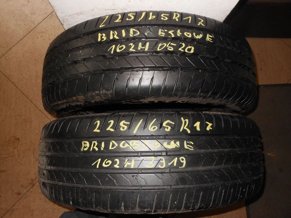 Opony 225/65r17 bridgestone alenza 001 7mm lato para