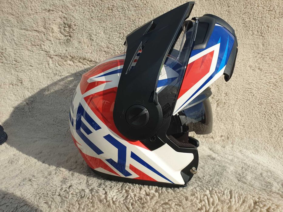 Schuberth E1 rozm S  szczękowy kask motocyklowy z blendą + intecom SC10U