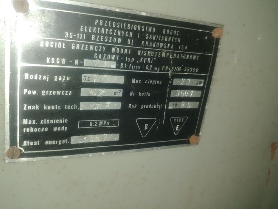 Piec Gazowy 23KW Nowy